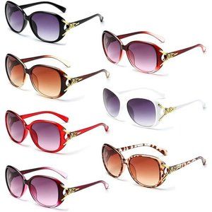 7 Vintage Oversized Sunglasses 100% UV Protection